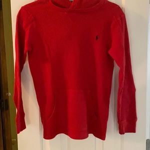 Ralph Lauren red thermal hoodie